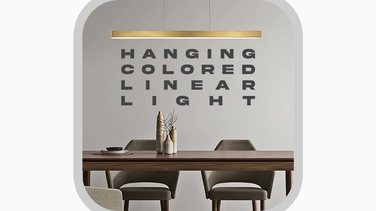 چراغ خطی آویز رو میز رنگی